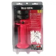 NEW! BLU-MOL Cable & Wire Tacker w/ 20 Wood, 20 Masonry, Wood & Masonry Adaptors