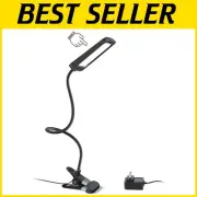 Flexible Gooseneck LED Desk Lamp - Eye-Care and Space-Saving Dimmable Light