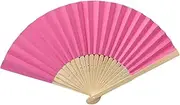 [STKARCV] 1PCS Fan Folding Folding Party Wedding Hand Dance Held Silk Pattern Color Tools & Home Decorations For Women(Red)