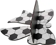 Cabilock Modern Bow Shaped Wall Shelves Wooden Floating Shelf for Home Office Decor