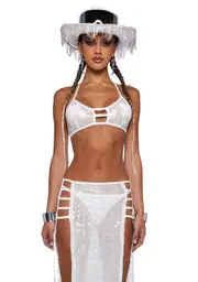 [Club Exx] Destiny Dawn Sequin Bra Top