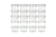 20pc Lemon & Lime Stacking Containers 40ml Twist-Lock Household Storage Canister