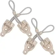 KALLORY 4Set Spring Locking Cord Kit for Outdoor Roller Blinds Durable Bungee Cords with Wind Resistant Design Stylish for Securing Shades and Versatile Use