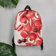 Minimalist Backpack - red macarons