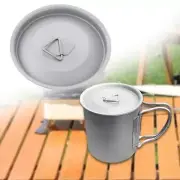 Titanium Water Cup Lid Cookware Camping Pot Lid for BBQ Climbing Backpacking