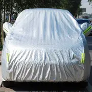 Aluminum Film PEVA Cotton Wool Anti-Dust Waterproof Sunproof Anti-frozen Anti-scratch Heat Dissipation SUV Car Cover with Warning Strips