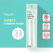 Fillimilli Safety Eyebrow Razor (2P) / Eyebrow Trimming / Eyebrow Shaping