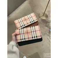 在飛比找蝦皮購物優惠-【歐洲outlet正品】Burberry 經典 格紋 掀蓋 