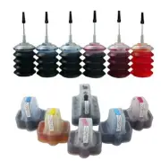 Refillable ink cartridge for HP 02 D7160 D7260 + 180ml ND® Refill Inks