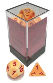 Chessex - Festive Polyhedral 7-Die Set - Sunburst/Red (CHX27453)