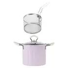 3L Deep Frying Pot with Strainer Kitchen Frying Pan for Frying Party Kitchen