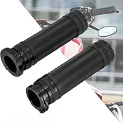 HDBUBALUS Motorcycle 1" 25mm Black Aluminum CNC Handle Bars Hand Grips for Harley Sportster Touring Dyna Softail Custom