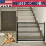 Large Pet Dog Baby Safety Gate Mesh Fence Portable Guard Indoor Home Kitchen