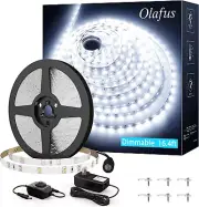 Tiras de Luces LED Blancas Tira de Luces LED Regulable de 16.4 pies de 300 LEDS