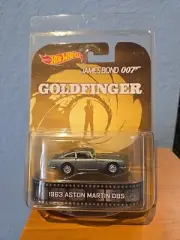 HOT WHEELS RETRO ENTERTAINMENT 007 JAMES BOND GOLDFINGER 1963 ASTON MARTIN DB5