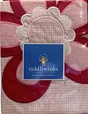 Raspberry Garden Pink Gingham Flower Valance Curtain Tiddliwinks Tiddlywinks