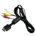熱音頻視頻AV電纜線到SONY PLAYSTATION PS PS2 PS3的3 RCA