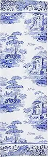 Portmeirion Home & Gifts Tea Towel, 100%-Cotton, Blue & White