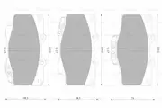 Bosch Front Brake Pads for Toyota Hilux Surf N18 3L Diesel 1KDFTV 2000 - 2002