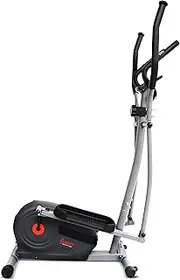 Sunny Health & Fitness Magnetic Elliptical Machine with LCD Performance Monitor, Pulse Sensor, Floor Stabilizers, Low-Impact, Full Body Workout and Optional Bluetooth with Exclusive SunnyFit App