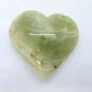 Large Green Onyx Crystal Heart $165