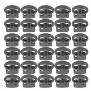 30x Metal Cord Locks End Spring Stop Toggle Stoppers Lanyard String Cord Toggles