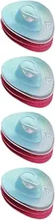 SOLUSTRE 4sets 4pcs Miniature Doll Hats Adorable DIY Props for Party Decorations Chic Mini Hats Gradient Colors Deep Light for Doll Accessory and Creative Projects 4pcs*4