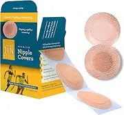 [LIVING JIN] 50pairs(100pcs) for Men & Women Pasties Disposable Pasty Set. Premium Best Quality Nipple Chafing Prevention Nipple Concealer nippleless Cover Comfortable Stretchable Easy to Use