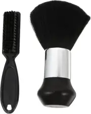 2Pcs Cleaning Brush Hair Brush Barber Neck Brush Barber Brush Synthetic Shaving