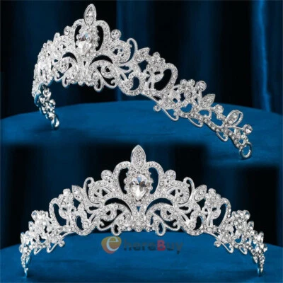 Paquete de 2 coronas de tiara para mujer, diadema, accesorios para el cabello