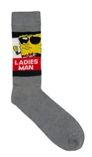 New SPONGEBOB SQUAREPANTS Mens VALENTINES DAY Socks LADIES MAN