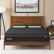 Duchess Queen Memory Foam Mattress, Cooling Gel Mattress for Cool Sleep & Pain Relief, Medium Firm Mattress in a Box with Motion Isolation, CertiPUR-US Certified Black & Grey