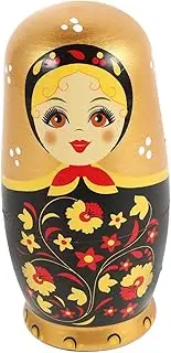 Toddmomy 1 Set Russian Nesting Dolls Matryoshka for Safe Craftsmanship for Christmas Birthdays Decor for Home Promotes Parent Interaction