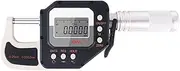 Precision Digital Outside Micrometer, Measuring Tools for Machining and Industrial use, 0.0002mm Resolution, 0.5S Fast Measurement, Screw-in Fine Adjustment