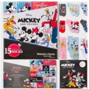 Disney Mickey & Friends 15 Days of Socks Advent Calendar Women's One Size