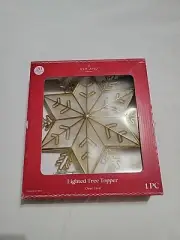 Ashland Christmas Tree Topper Gold And Frosted Star With Clear Cord