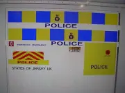 States of Jersey UK Police Car Decals 1:64 two for one money