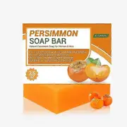 Persimmon Soap Bar for Body Odor Control Purifying Deodorizing Body Soap for Eliminating Nonenal Body Odor Natural Deodorant Soap for Men & Women...
