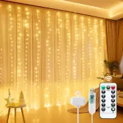 Warm White String Lights 8 Modes Memory Function USB Powered Waterproof