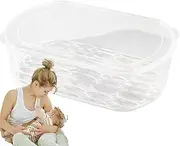 Breast Milk Storage Box,Stackable Refrigerator Breast Milk Storage Container | Clear Organizer Bins, Waterproof Breast Milk Storing Containers for Baby Pouches, Bottles and Yogurt