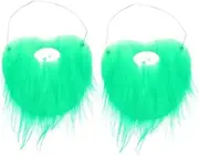 Carnival Facial Costume Beard Decorative Mustache Faux Beard Fake Beard Straight Beards Carnival Beard Barber St Patricks Day Beard Wax Eyebrows Mask Wig Flannel