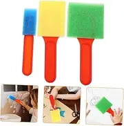 9Pcs Sponge Brushes for Painting Ergonomic DIY Graffiti Brush Washable Colored Sponge Painting Tools for Creative Art Projects