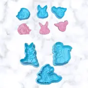 Bambi, Thumper, Flower cookie cutter + stamp/ and fondant cutter