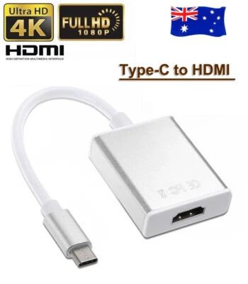 USB 3.1 Type-C to HDMI Adapter Audio Video HD 4K For Microsoft Surface Pro 8 7+
