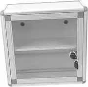 EXQUIMEUBLE Wall-Mount Medicine Case Lockable First Aid Box for Home Use Medicine Storage Easy Open Design for Community and Outdoor Activities