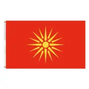 150x90cm MACEDONIA Flag Virginia Sun Macedonian Flag Heavy Duty Outdoor Flag