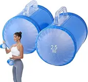 Water Weight Dumbbells - Training Water Bag Set, Resistance Strength Tools | Compact Muscle Trainer Benefits, Anti-Burst Materials, Adjustable Space-Saving Load Control For Men Woman Outdoor Indoor