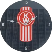 Kenworth KW Semi Trailer Metal Wall Clock Sign Man Cave Bar Fathers Day Gift