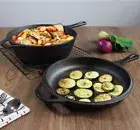 Cast Iron Cookware Steak skillet Oven Deep Frying Pan Dutch skillet BBQ Cooker