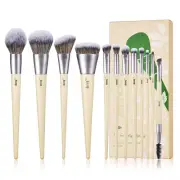 Vegan Makeup Brushes Set Premium Synthetic Powder Foundation Highlight Concea...